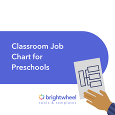 Template | Classroom Job Chart for Preschoolers
